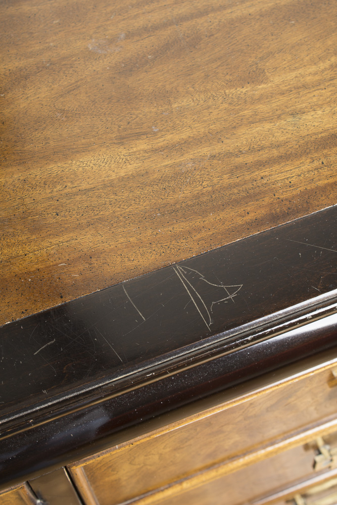 Vintage Chinese Style Dresser With Mirror by Century Furniture