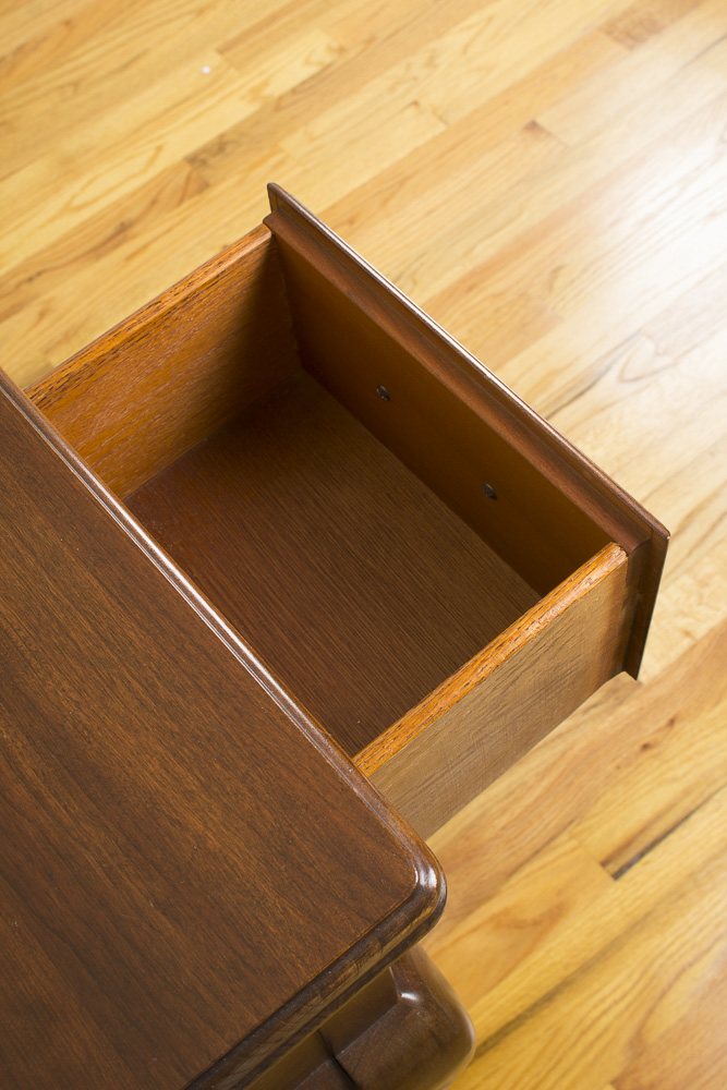 Vintage Queen Anne Style Three-Drawer Writing Table