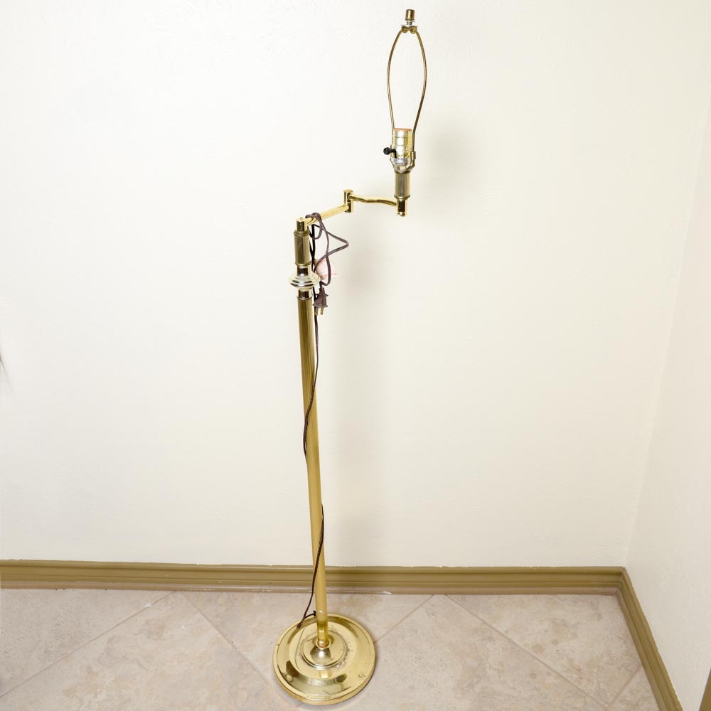 Brass Tone Floor Lamp