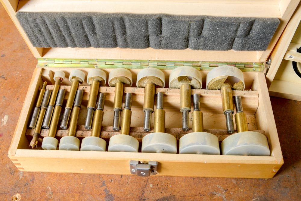 Drill Master Forstner Bit Set and Groz Craftsmen's Caliper and Divider Set