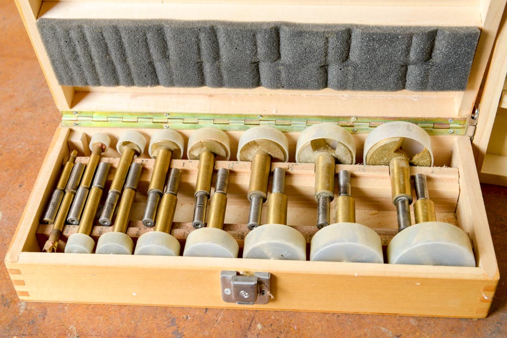 Drill Master Forstner Bit Set and Groz Craftsmen's Caliper and Divider Set