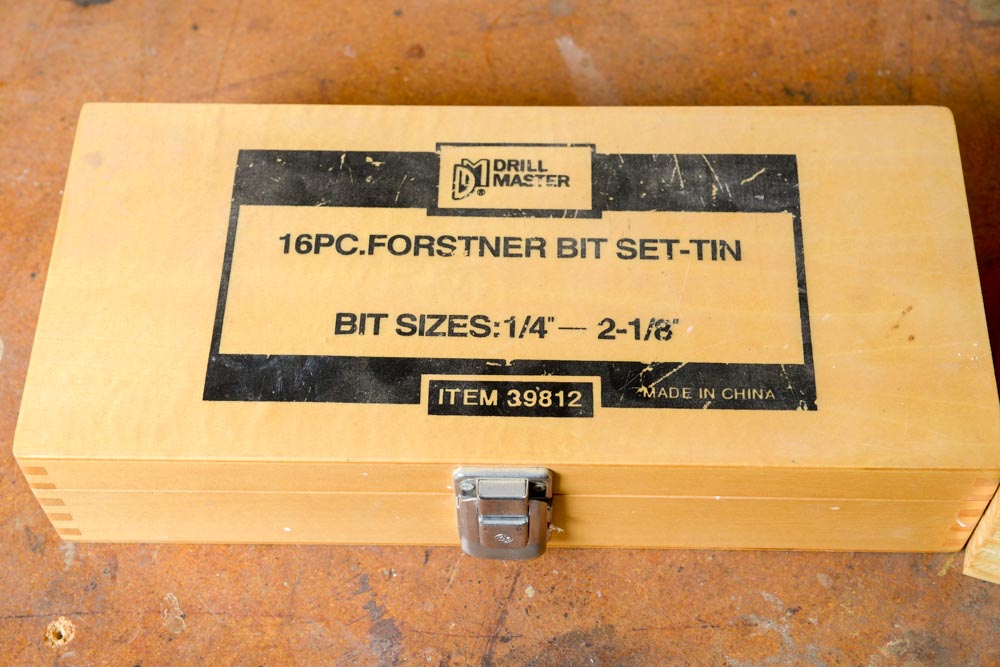 Drill Master Forstner Bit Set and Groz Craftsmen's Caliper and Divider Set
