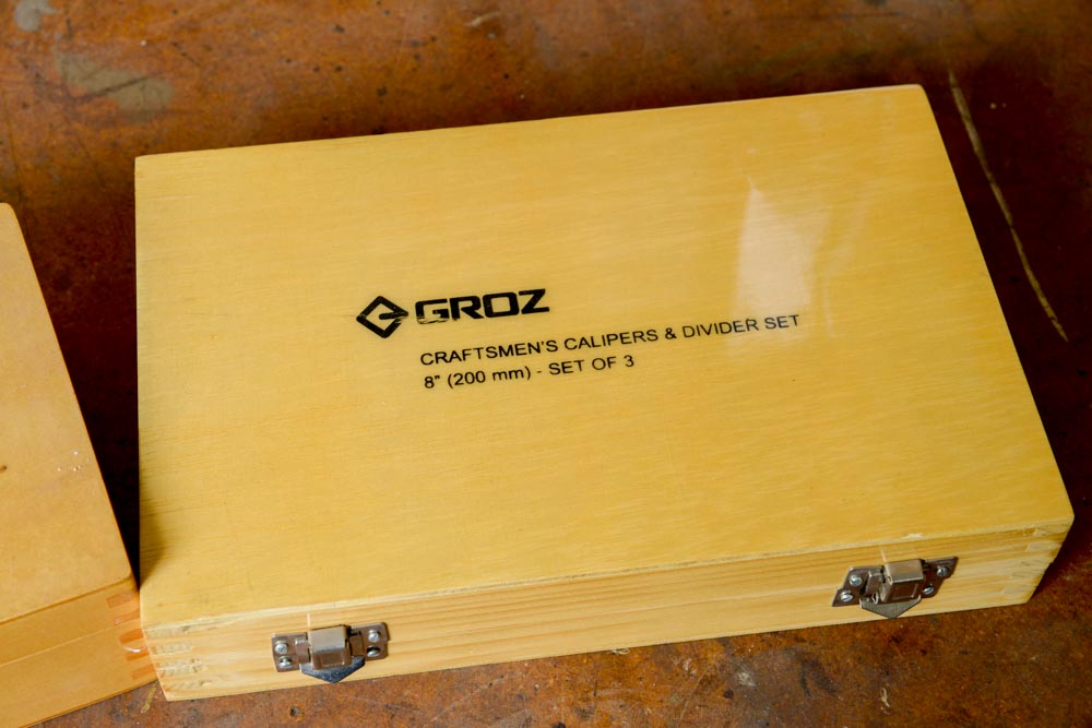 Drill Master Forstner Bit Set and Groz Craftsmen's Caliper and Divider Set