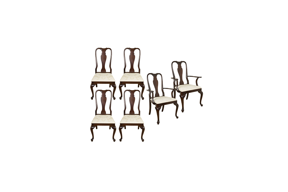 Queen Anne Style Dining Chairs by Hickory Manufacturing Co.
