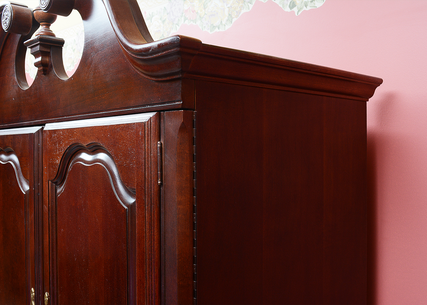 Queen Anne Style Cherry Armoire