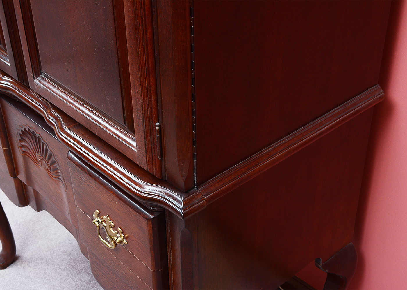 Queen Anne Style Cherry Armoire