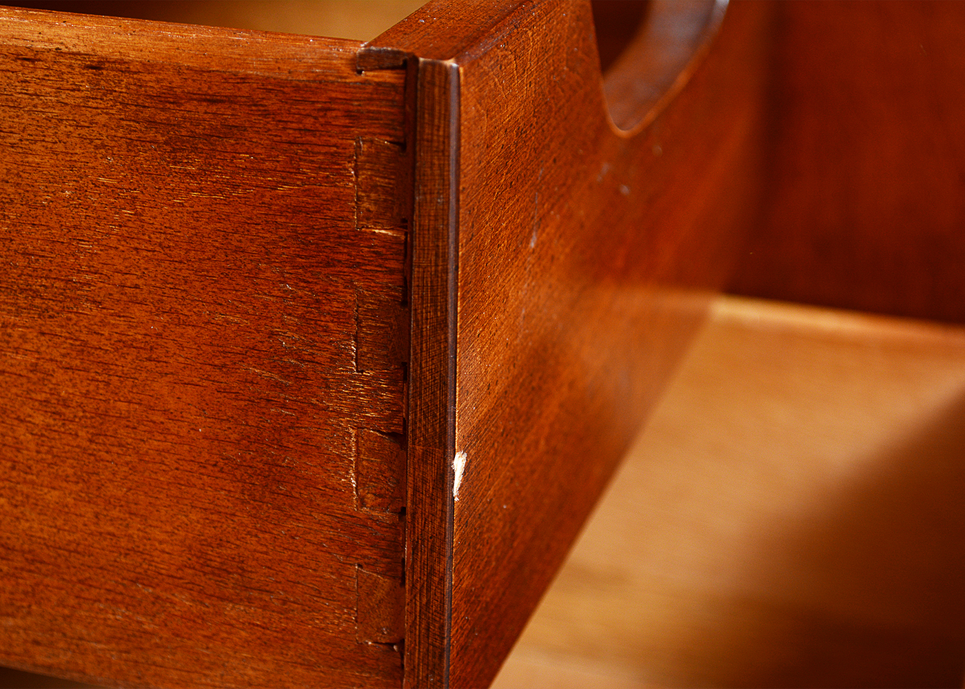 Chippendale Style Cherry Dresser With Mirror by Sumter Cabinet Co.