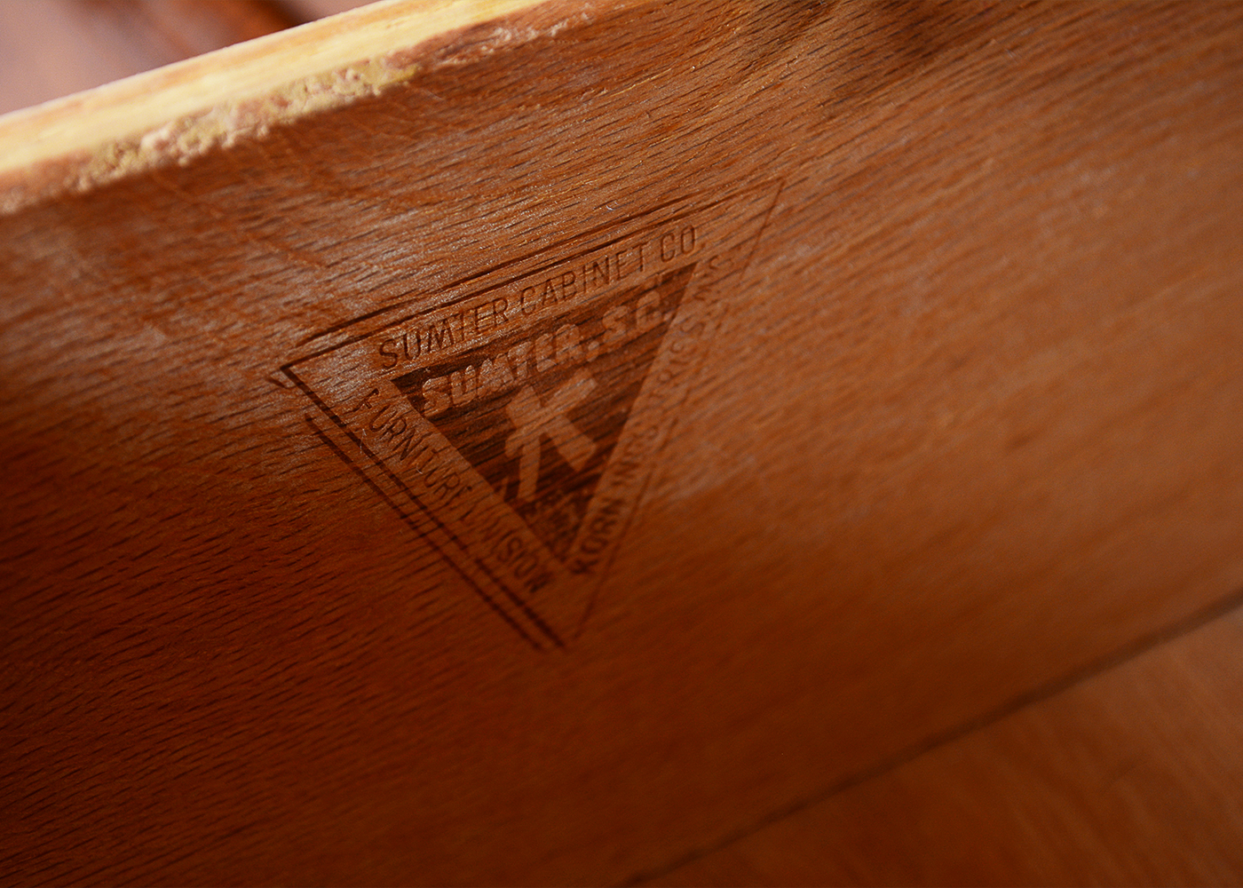 Chippendale Style Cherry Dresser With Mirror by Sumter Cabinet Co.