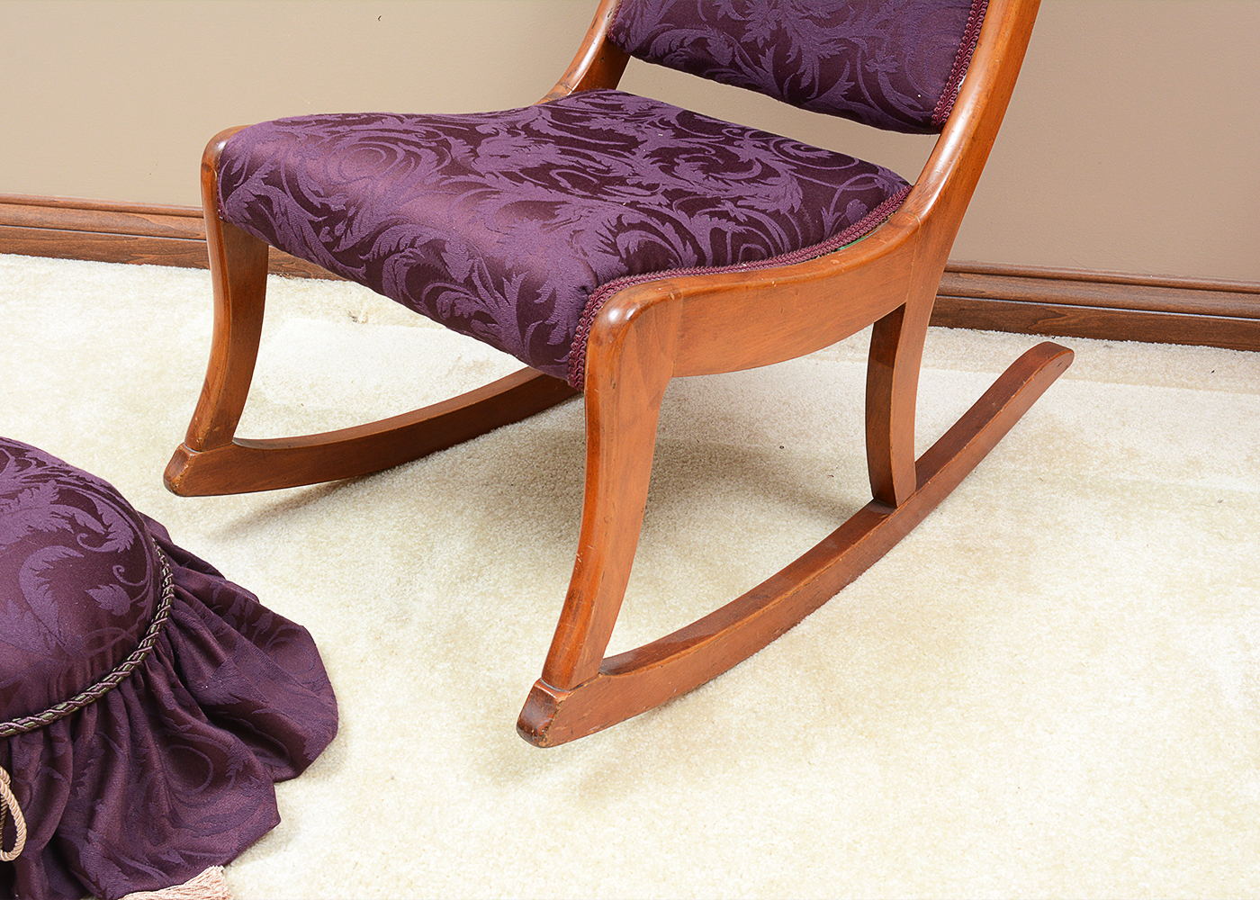 Vintage Rocker with Stool