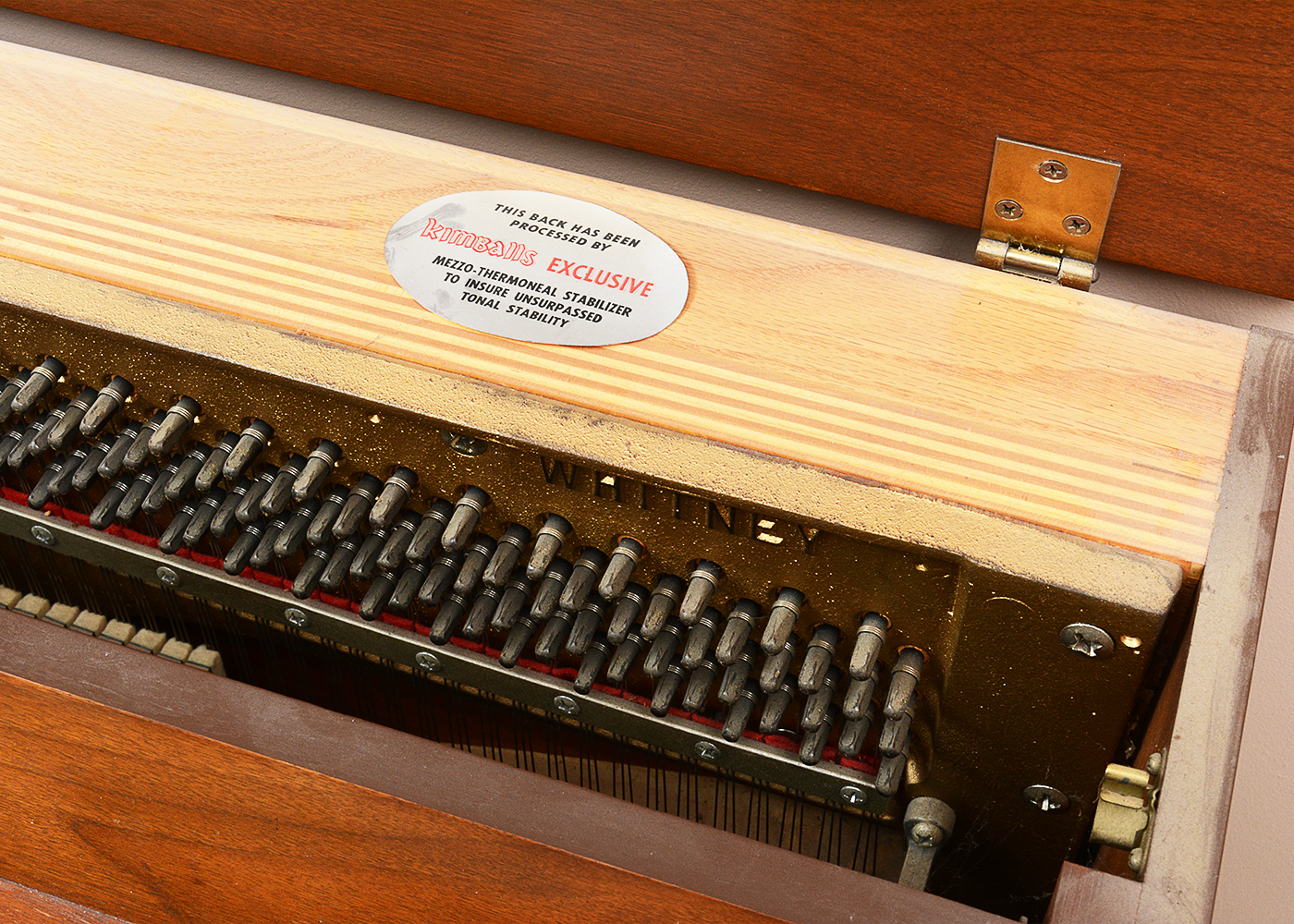 Vintage Kimball by Whitney Hardwood Spinet Piano and Bench