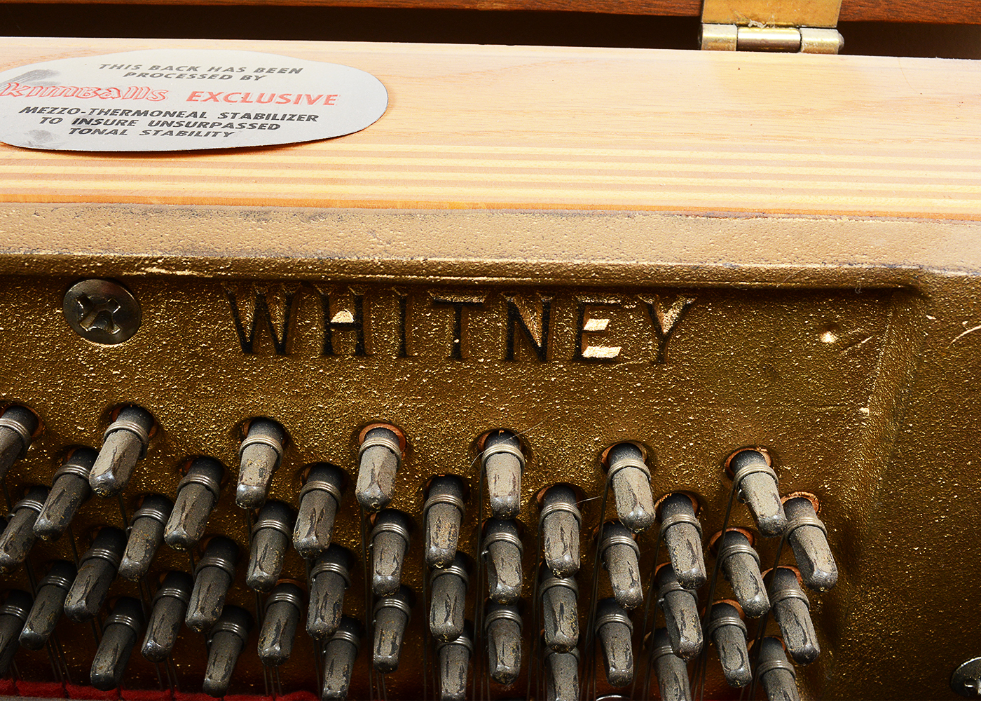 Vintage Kimball by Whitney Hardwood Spinet Piano and Bench