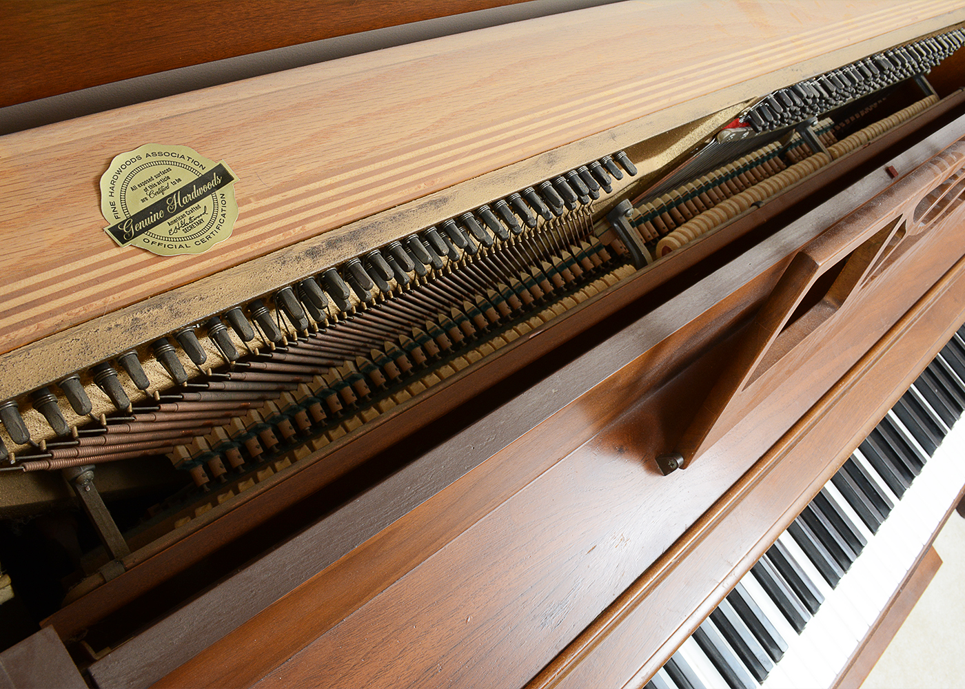 Vintage Kimball by Whitney Hardwood Spinet Piano and Bench
