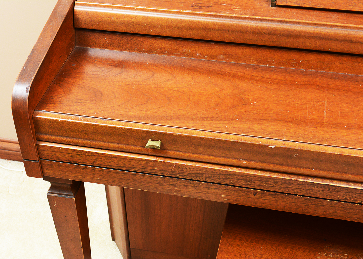 Vintage Kimball by Whitney Hardwood Spinet Piano and Bench