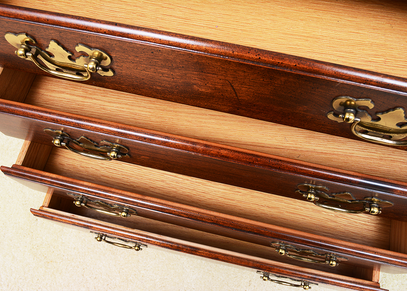 Chippendale Style Cherry Diminutive Chest of Drawers