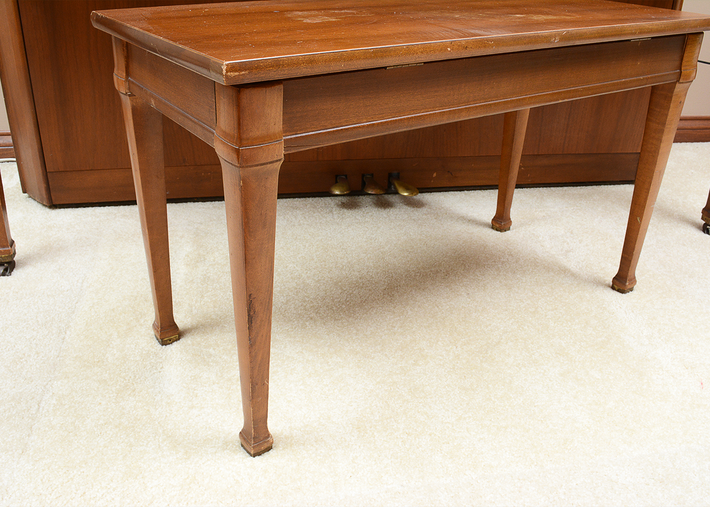 Vintage Kimball by Whitney Hardwood Spinet Piano and Bench