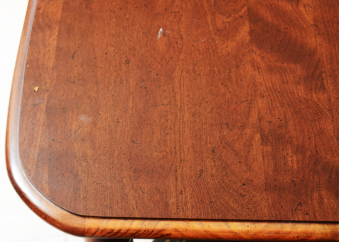 Queen Anne Style Chairs and Cherry Finish Table by Tell City Chair Co.