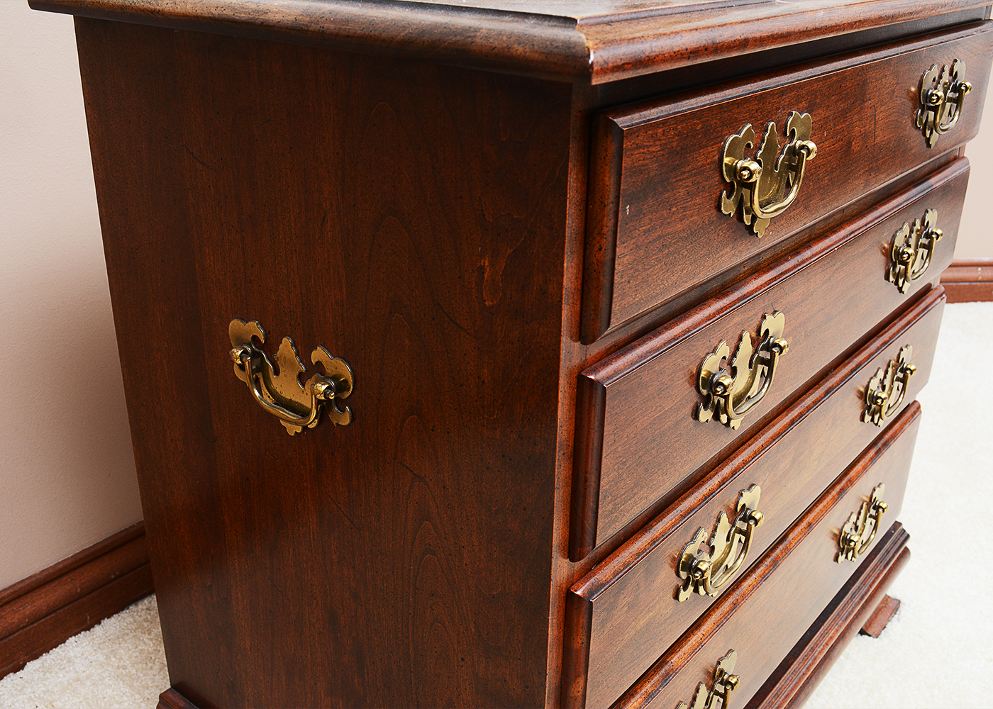 Chippendale Style Cherry Diminutive Chest of Drawers