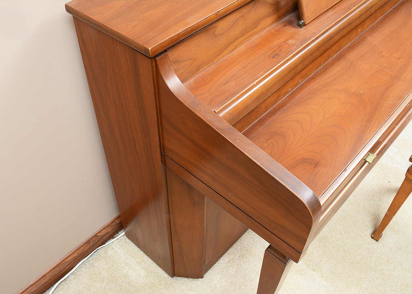 Vintage Kimball by Whitney Hardwood Spinet Piano and Bench