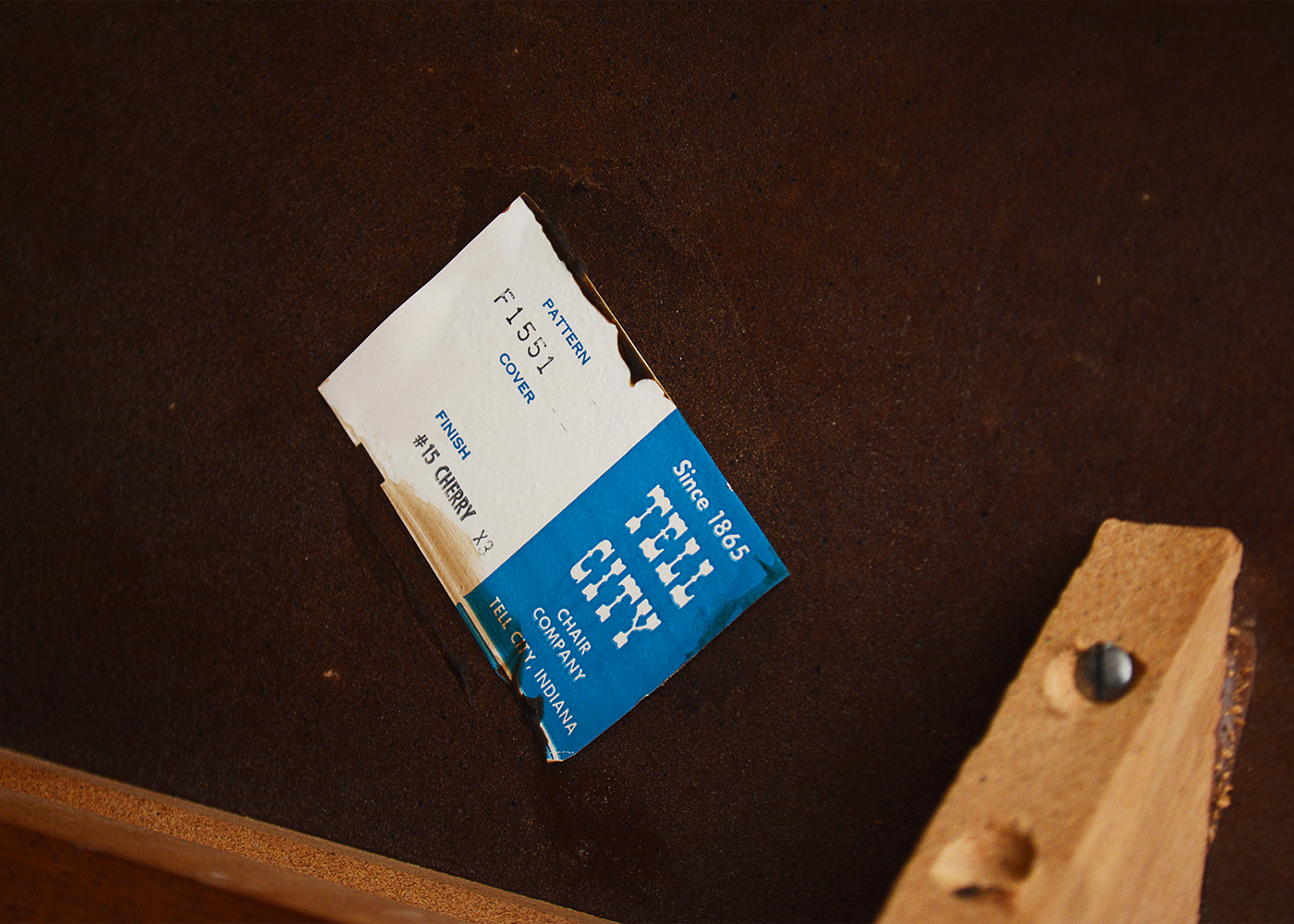 Queen Anne Style Chairs and Cherry Finish Table by Tell City Chair Co.