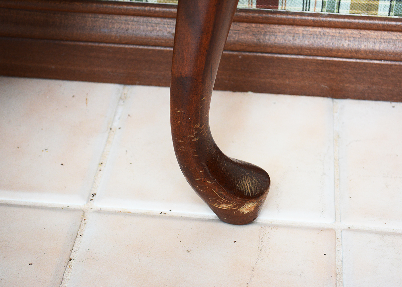 Queen Anne Style Chairs and Cherry Finish Table by Tell City Chair Co.