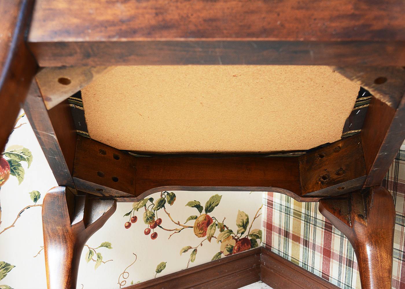 Queen Anne Style Chairs and Cherry Finish Table by Tell City Chair Co.