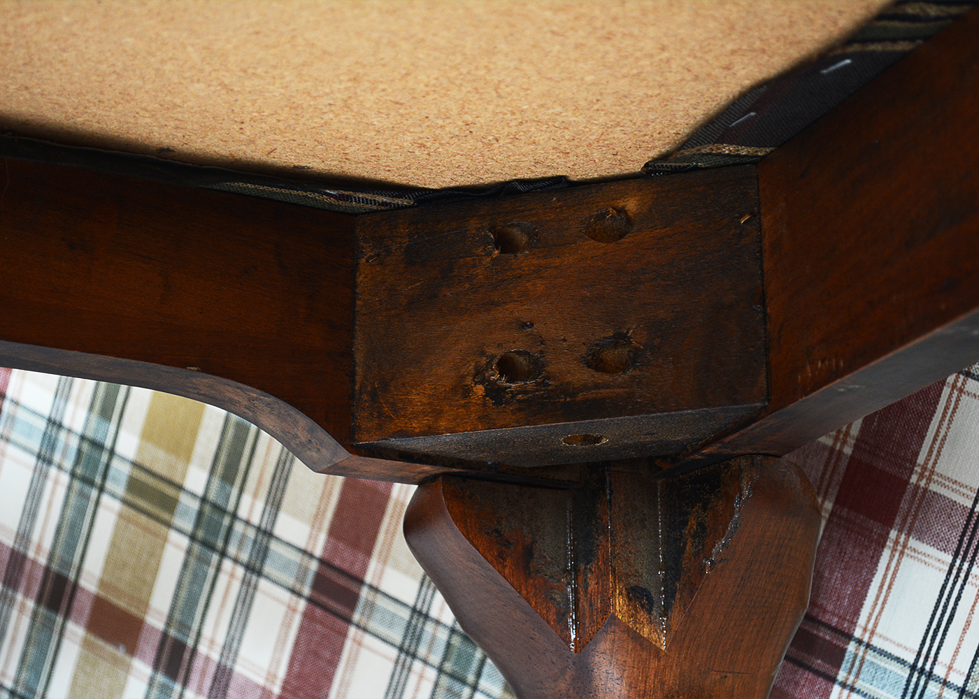 Queen Anne Style Chairs and Cherry Finish Table by Tell City Chair Co.