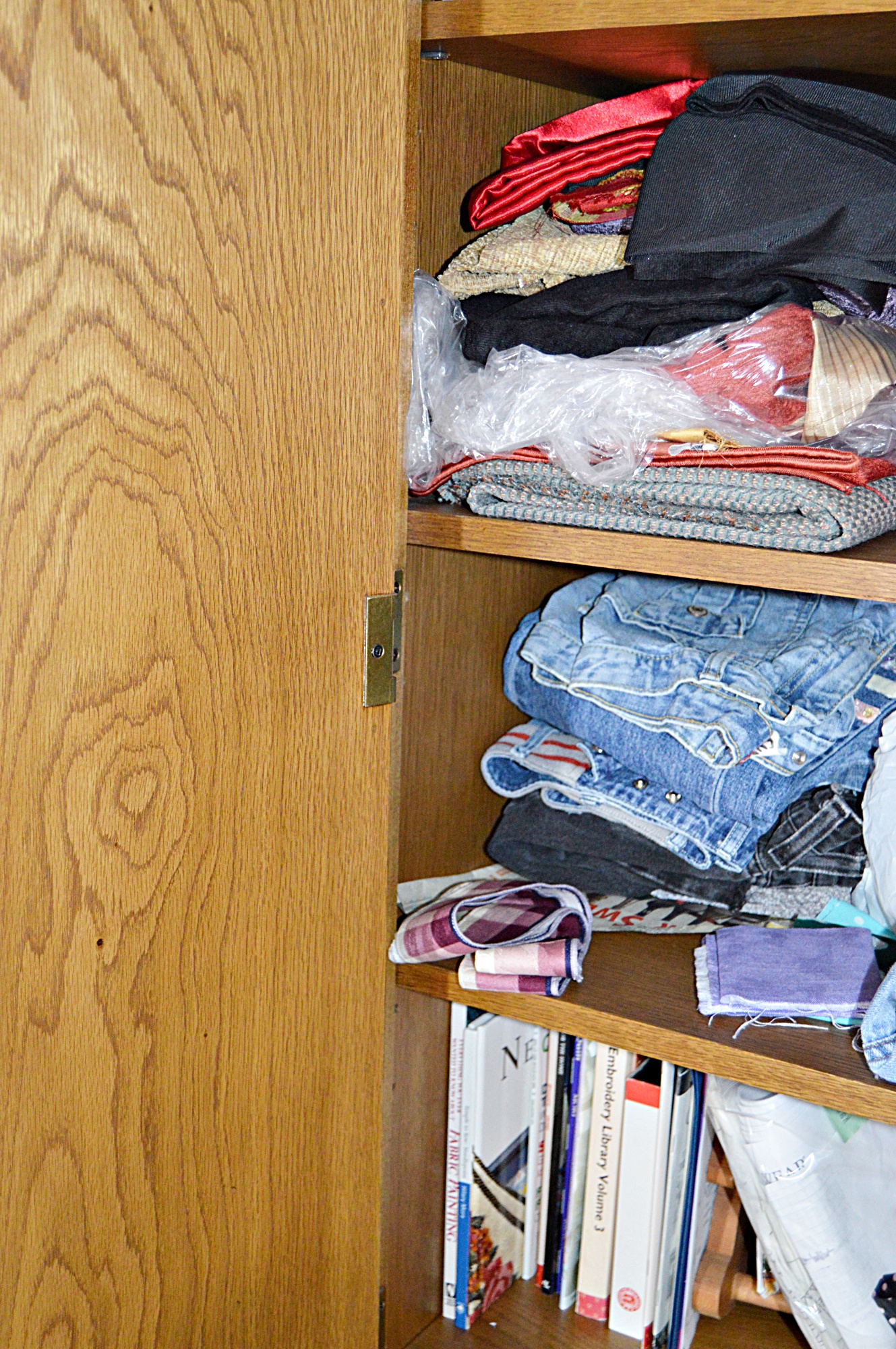 Stanley Oak Pier Cabinets and Queen Storage Bed Headboard