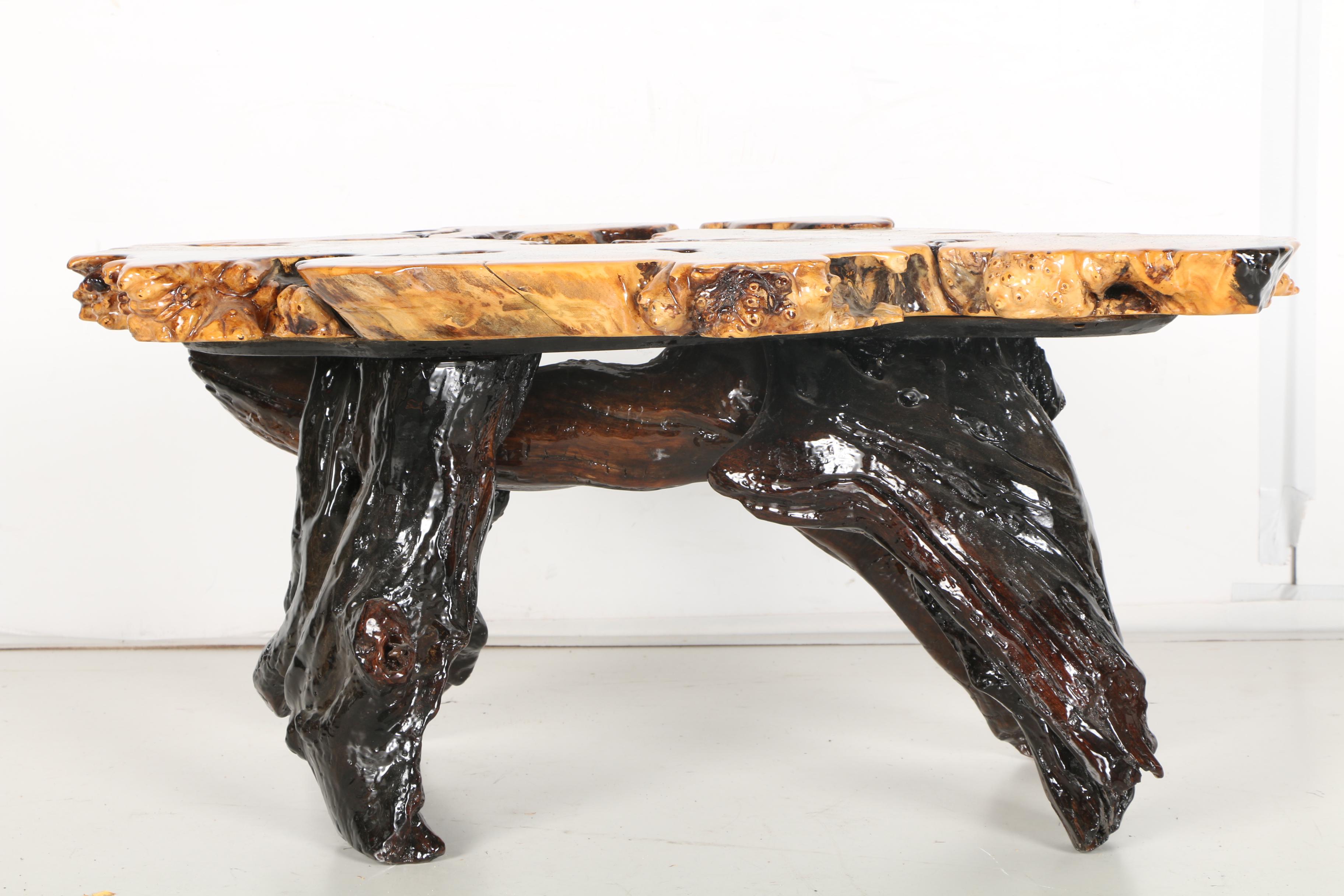Epoxied Buckeye Burl Coffee Table by Wheeler