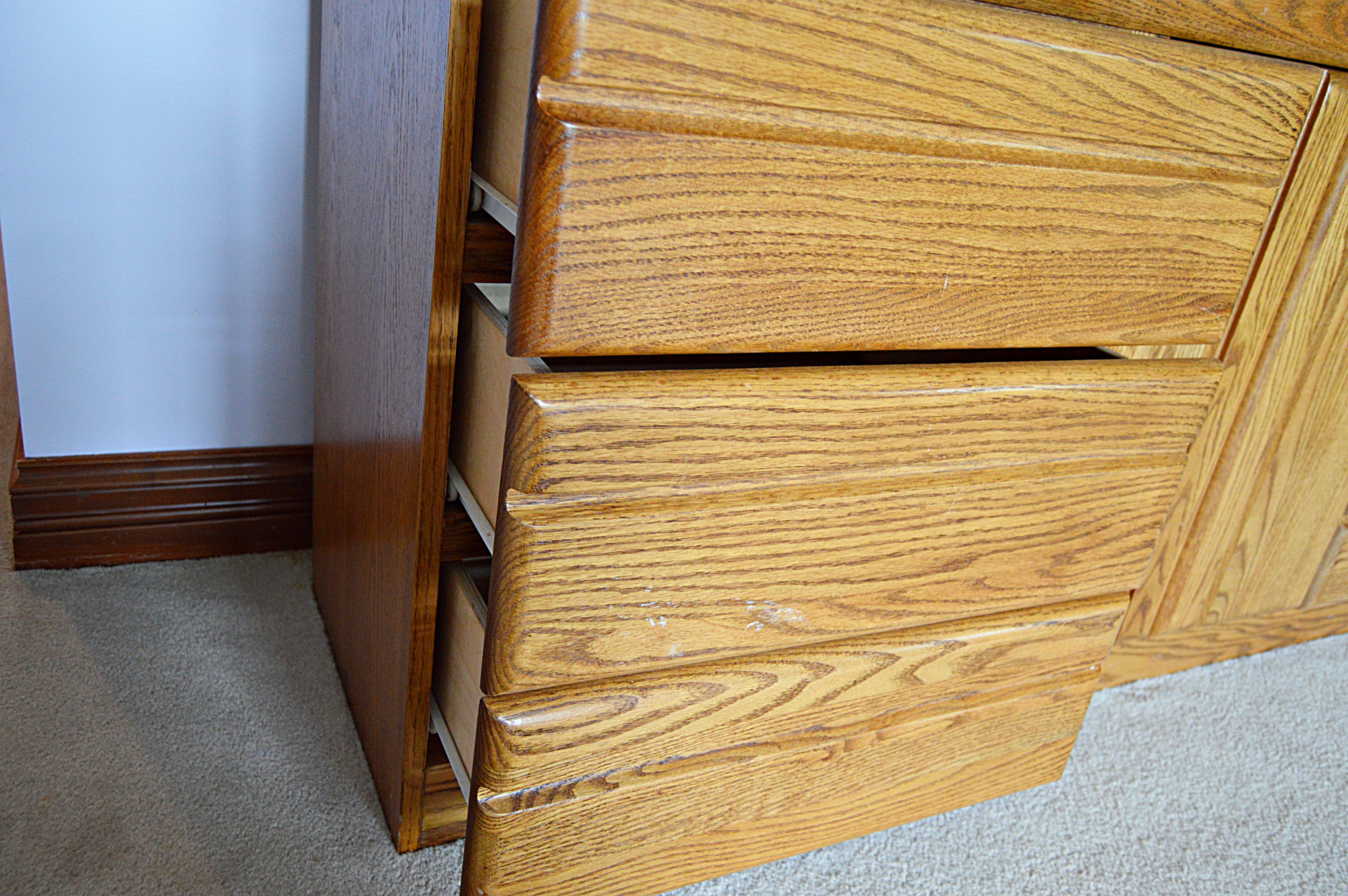 Arbek Oak Dresser and Mirror