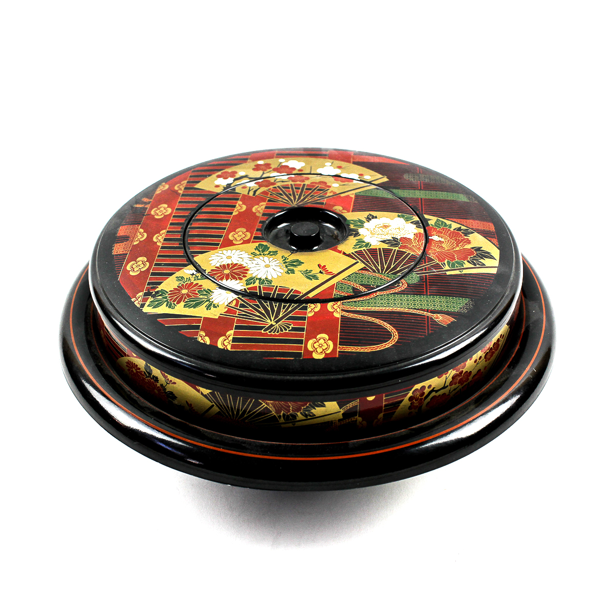 Shaddy Japanese Serveware Centerpiece With a Fan Motif