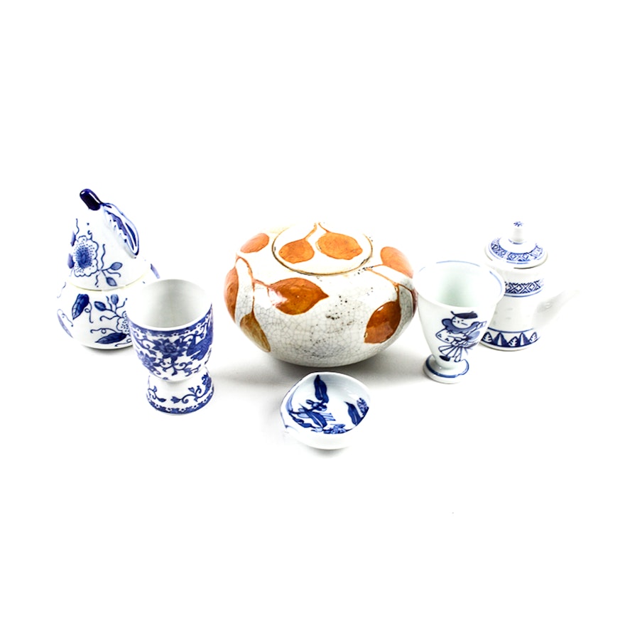 Asian Ceramic Pieces Including Noritake