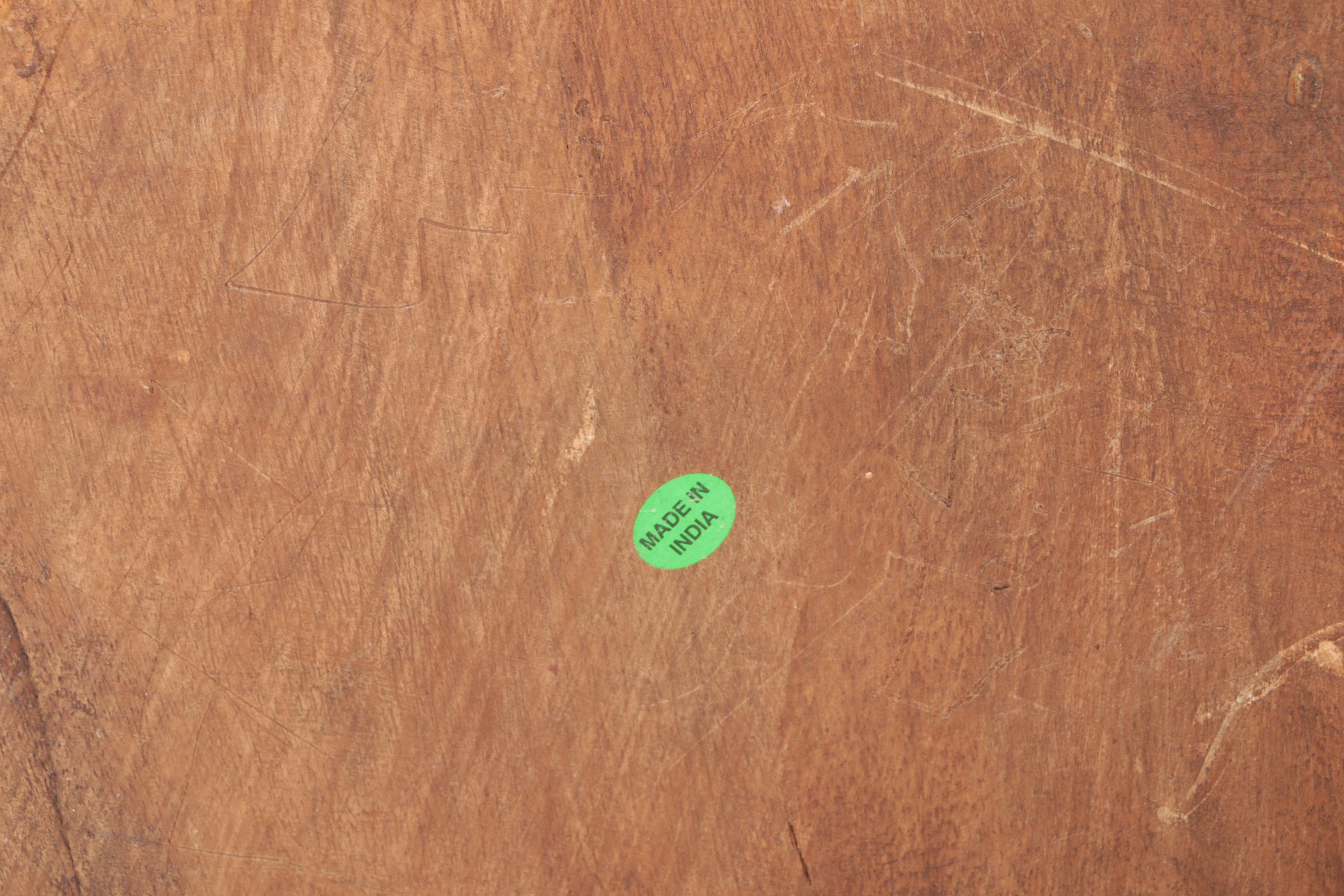 Indian Carved Wooden Trunk