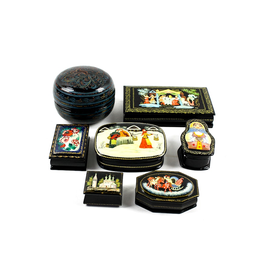 Russian-Inspired Trinket Boxes and Nesting Jars