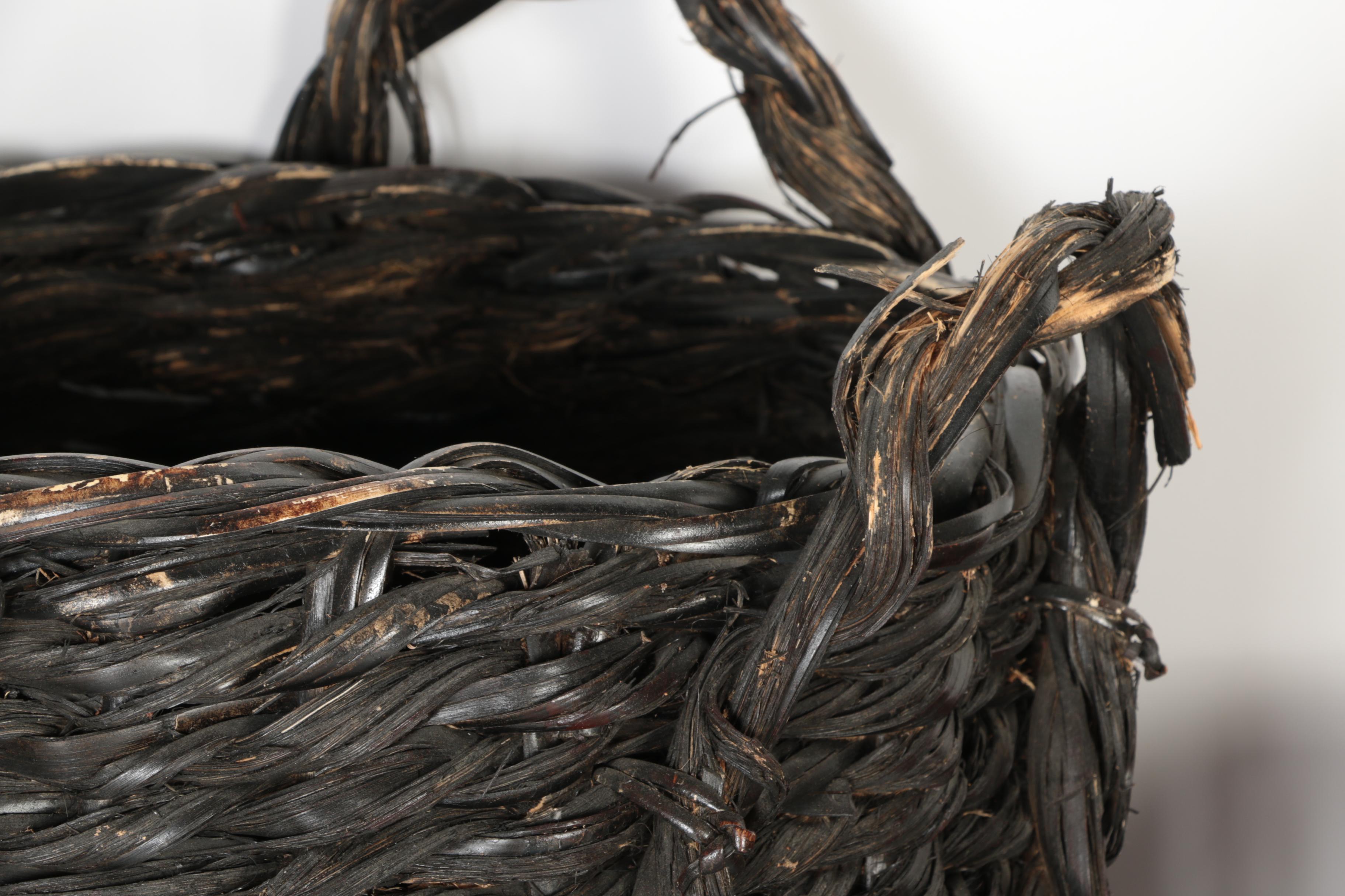 Pair of Woven Decorative Baskets