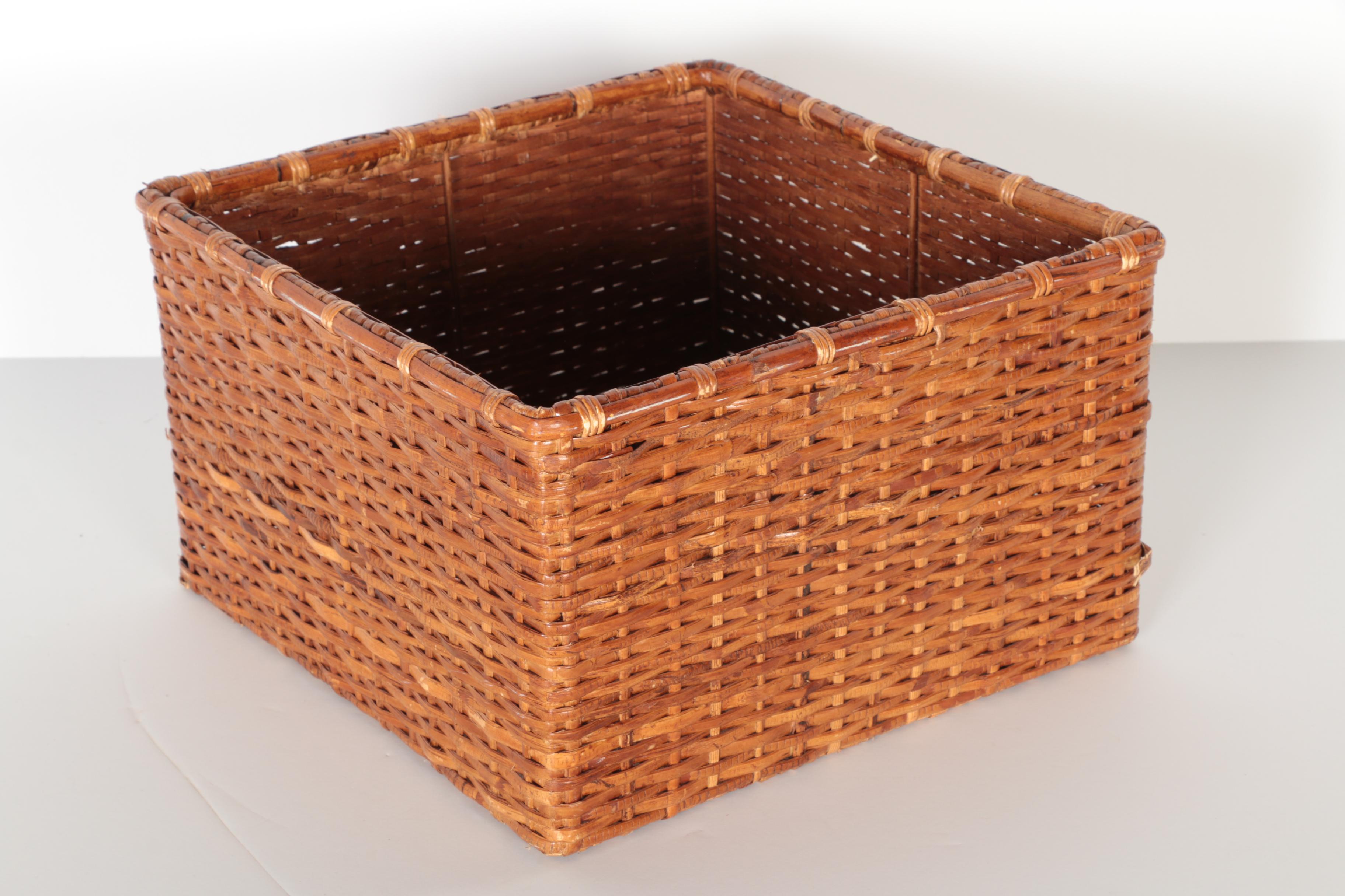 Pair of Woven Decorative Baskets