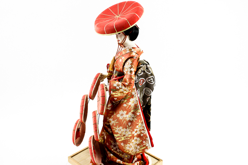 Japanese Doll Performing Hat Dance