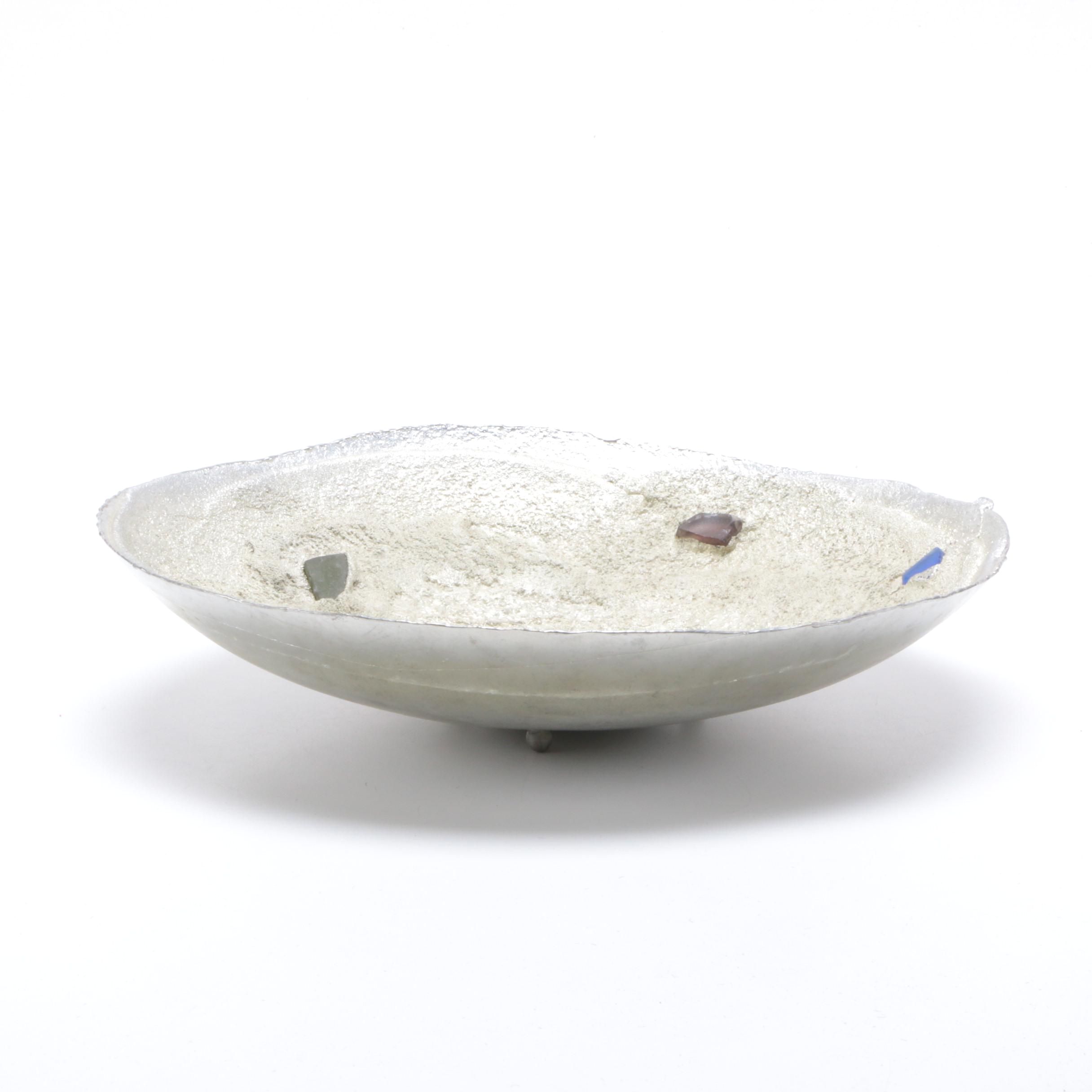 Vintage Ron Kusins Pewter Decorative Bowl