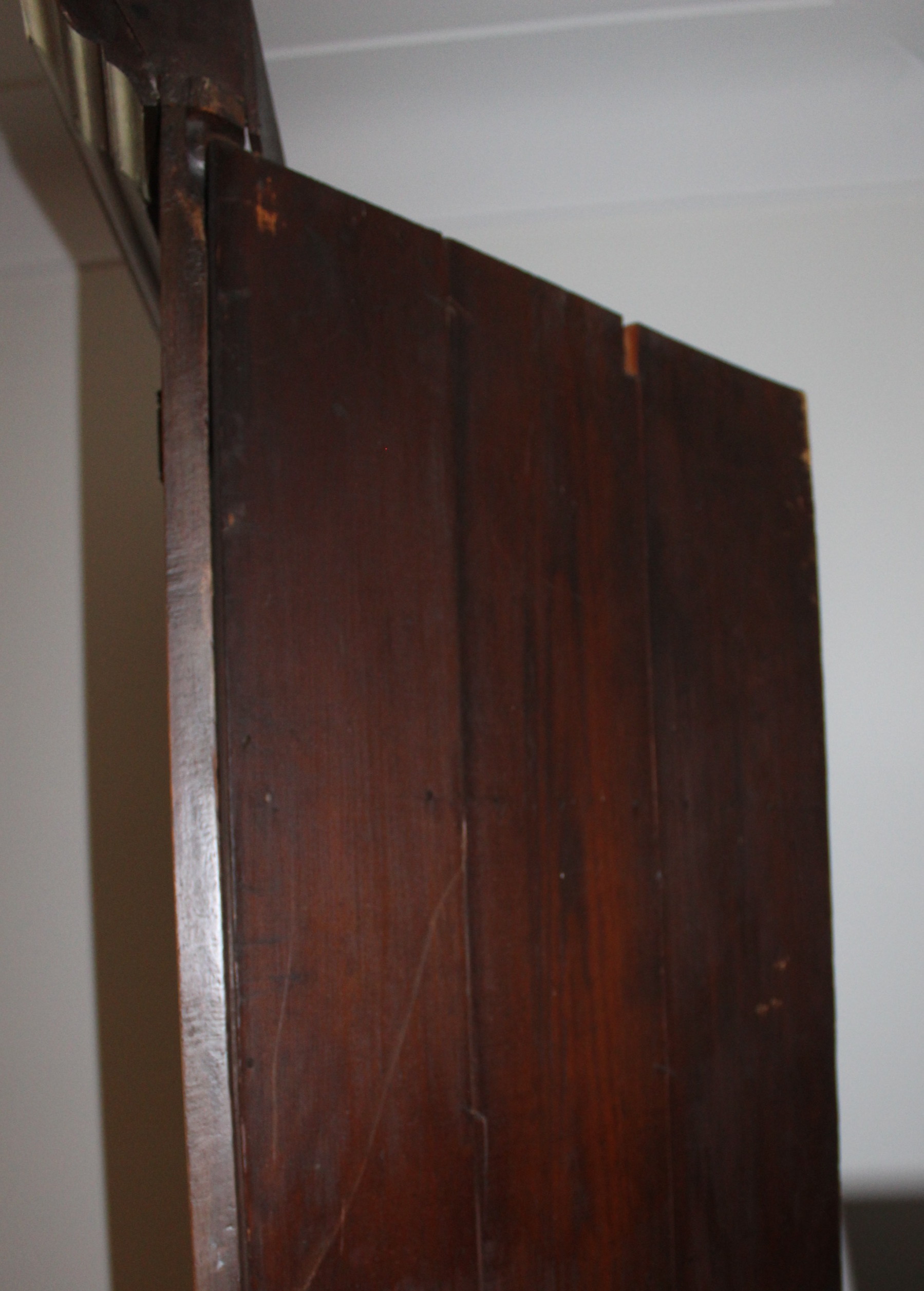 Antique Shaker Style Cherry Corner Cupboard