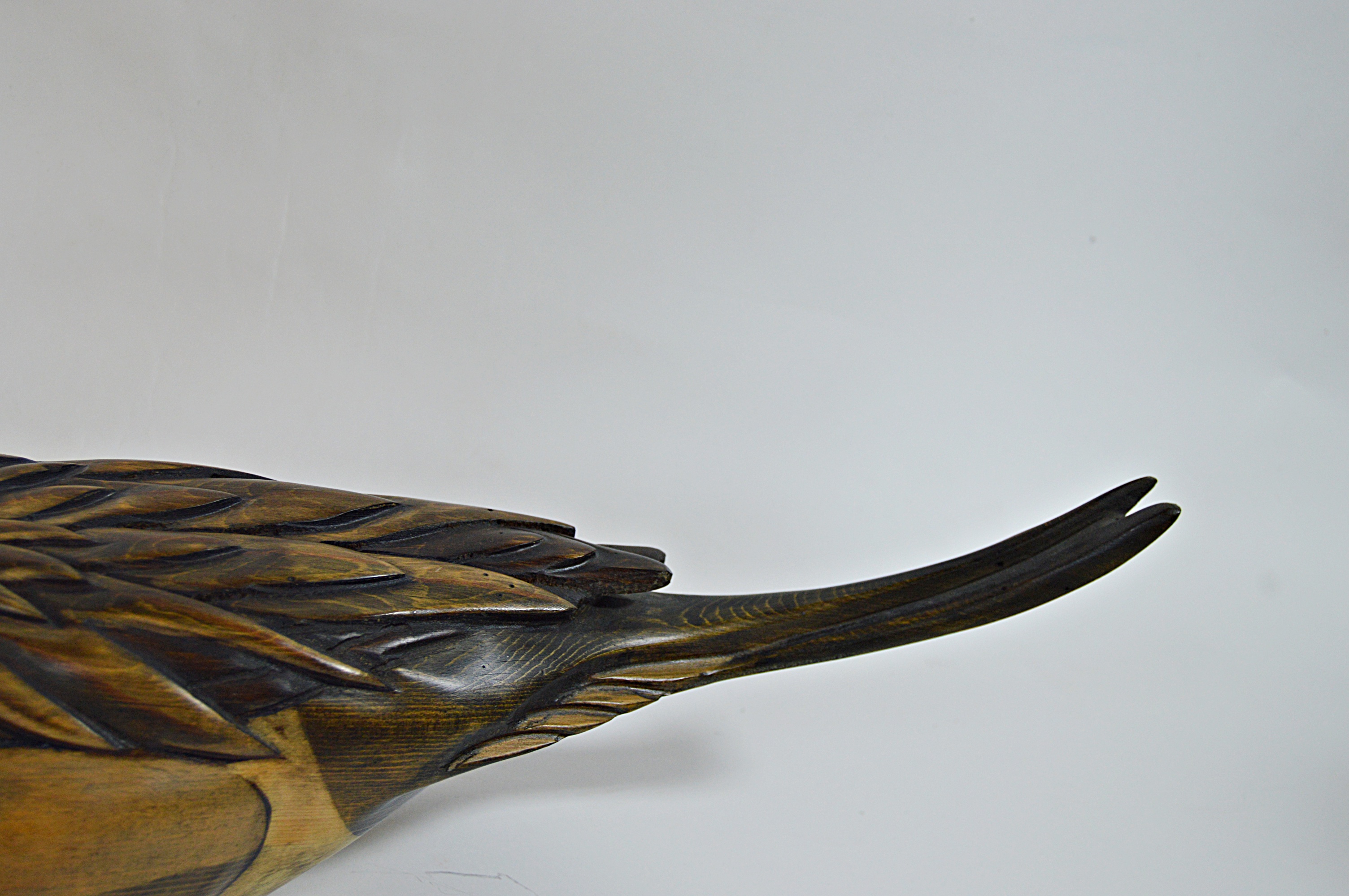 Tom Taber and John R. Fairfield Signed Duck Wood Carving
