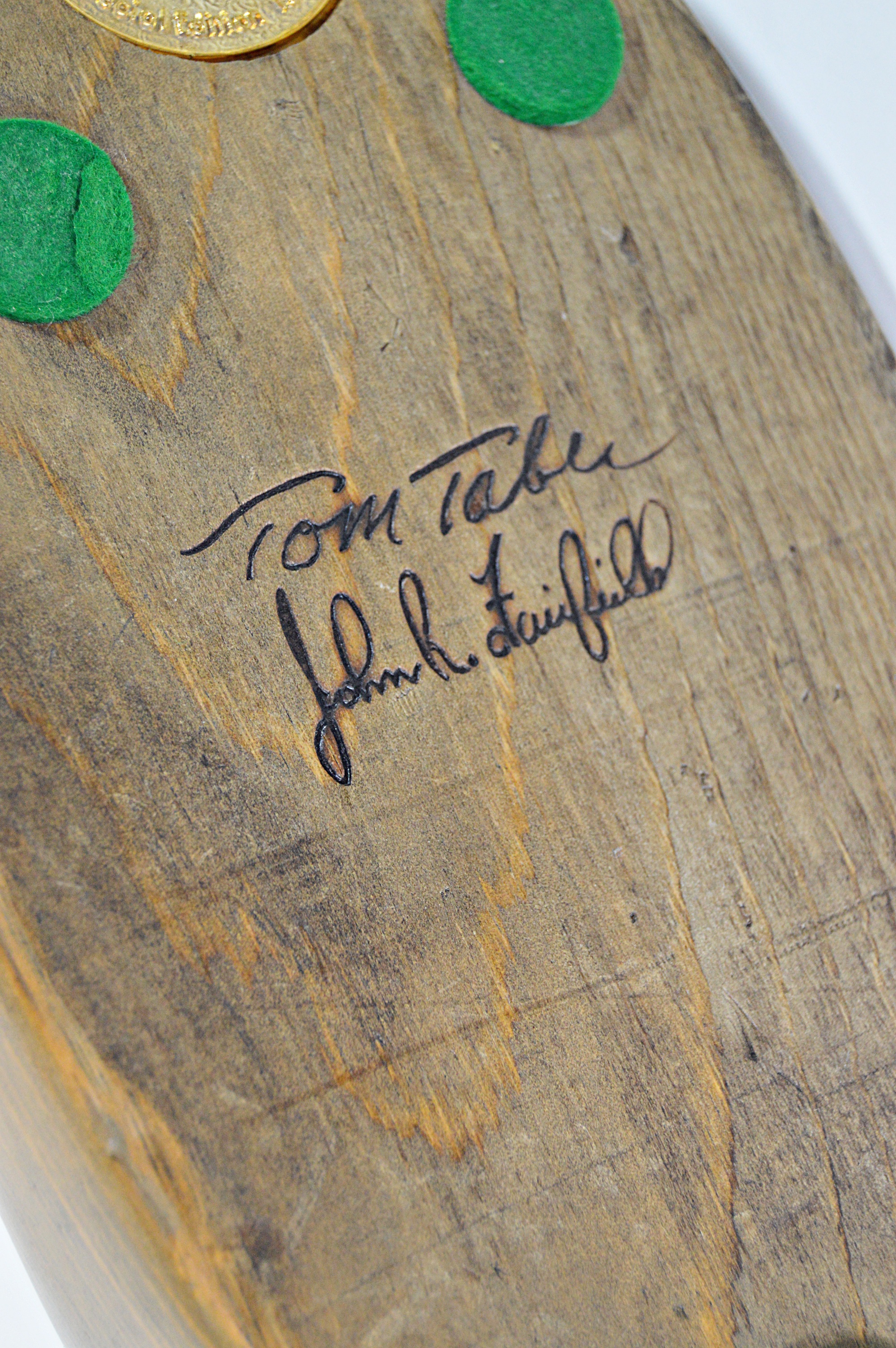 Tom Taber and John R. Fairfield Signed Duck Wood Carving