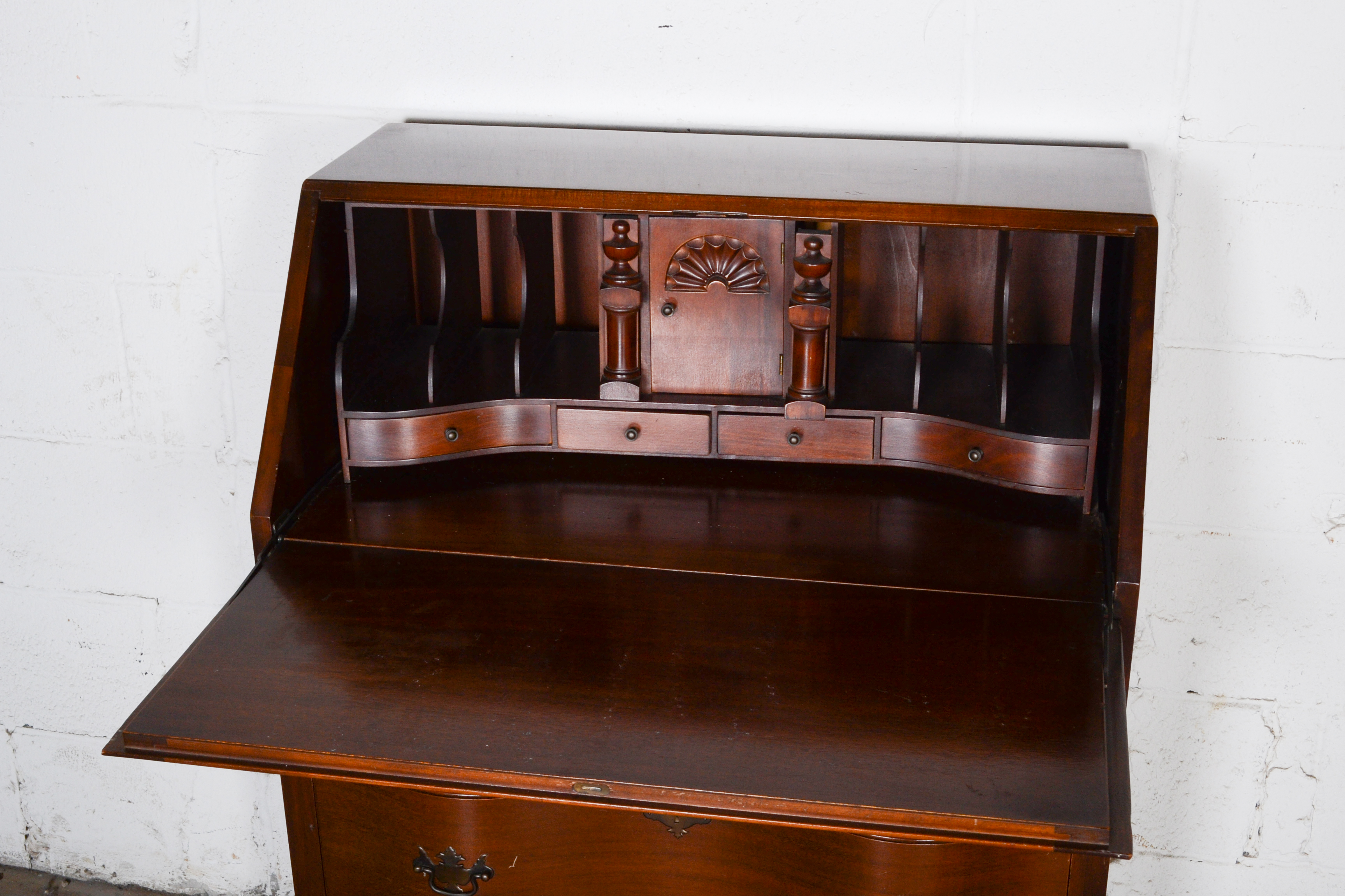 Newport Chippendale Style Secretary Desk