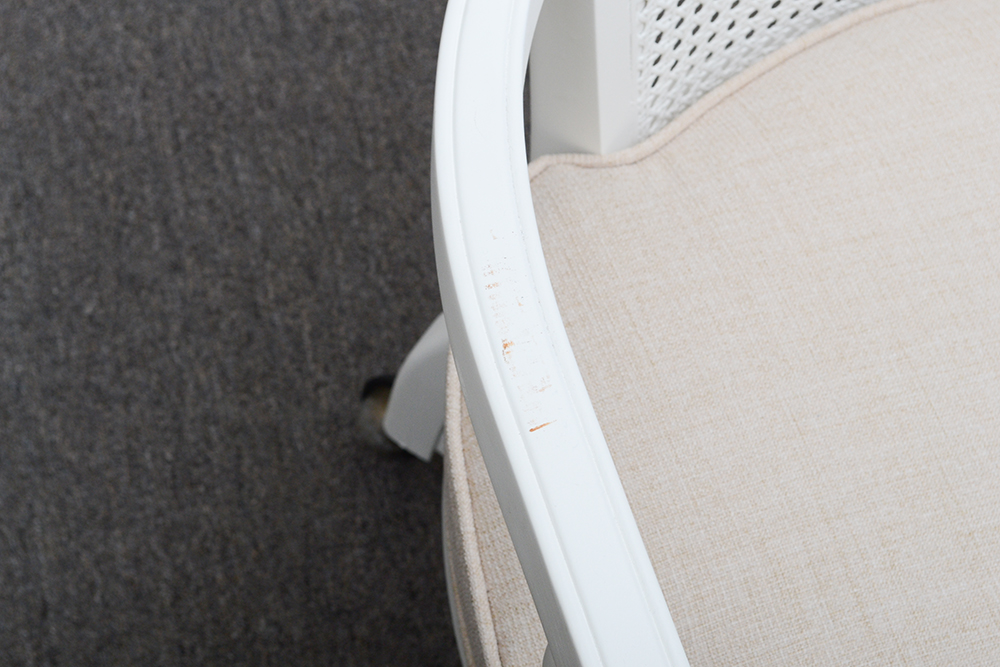 Off-White Caneback Armchairs