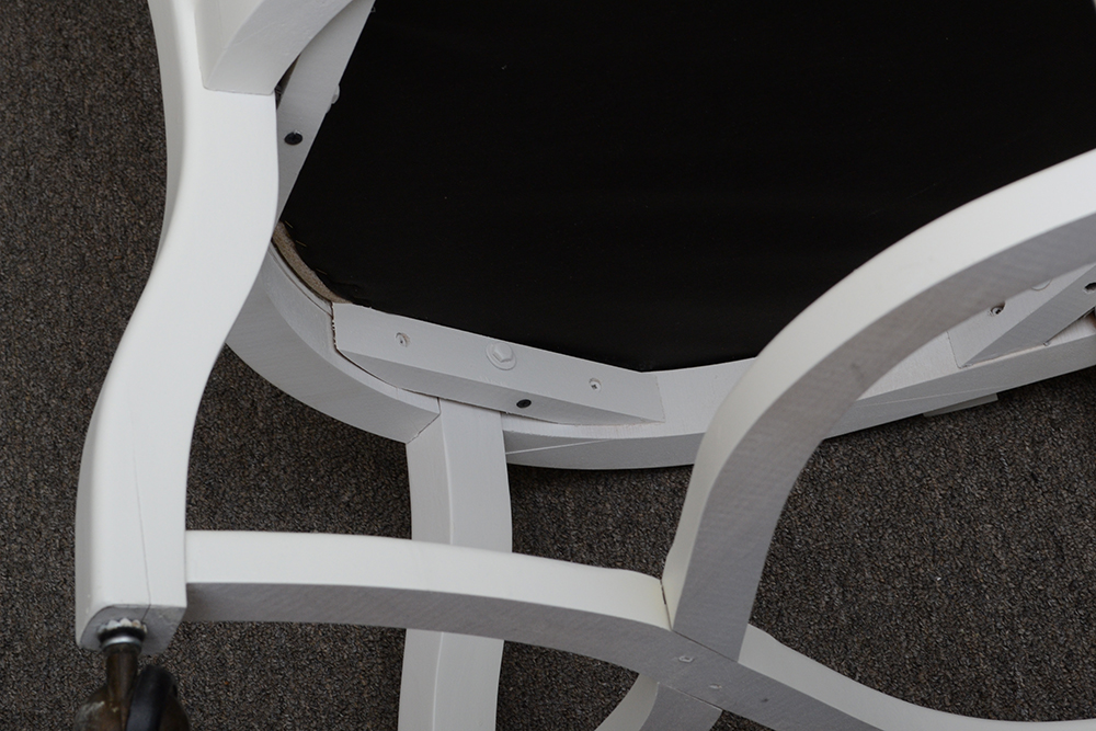 Off-White Caneback Armchairs