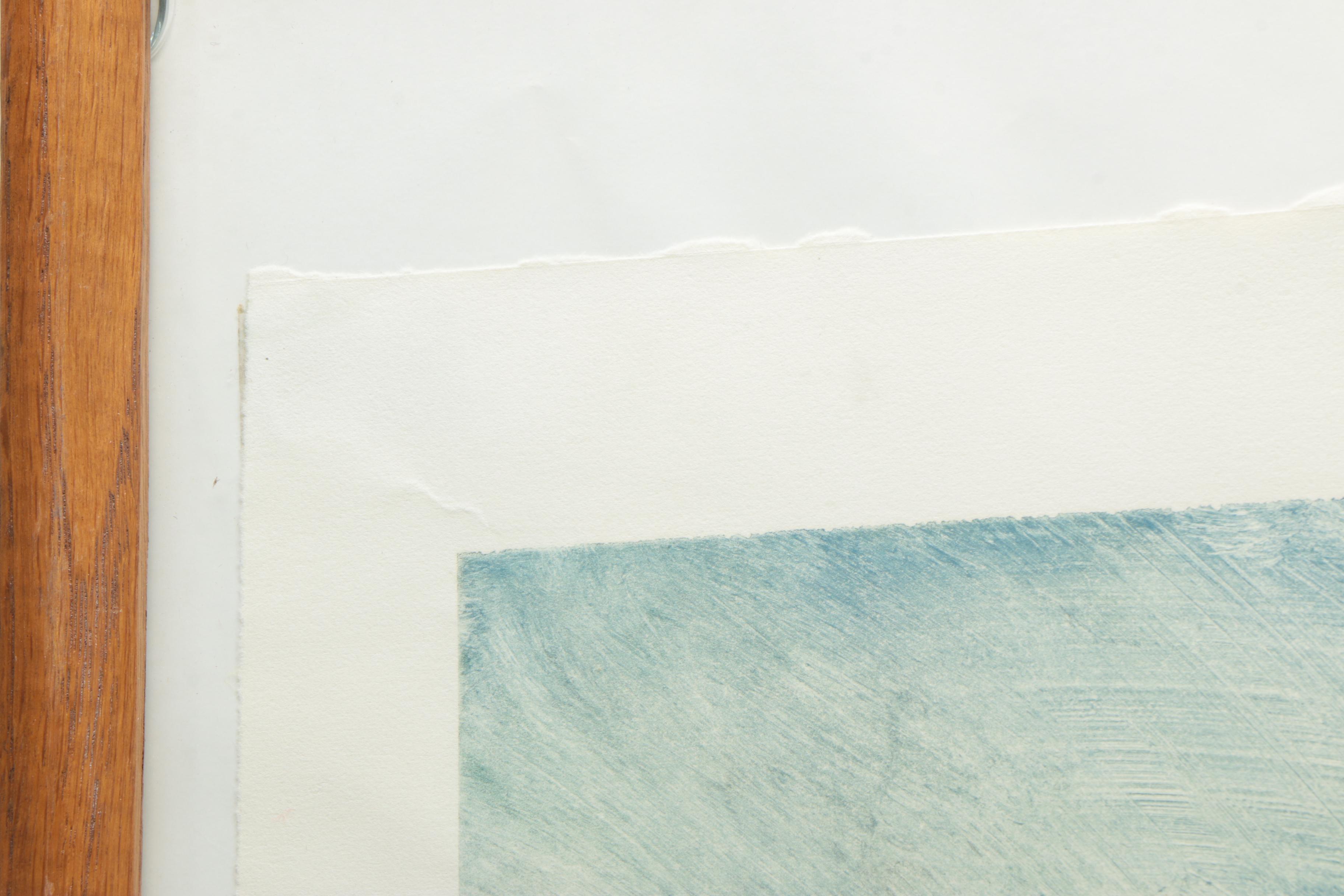 Abstract Monoprint on Paper "Angel"