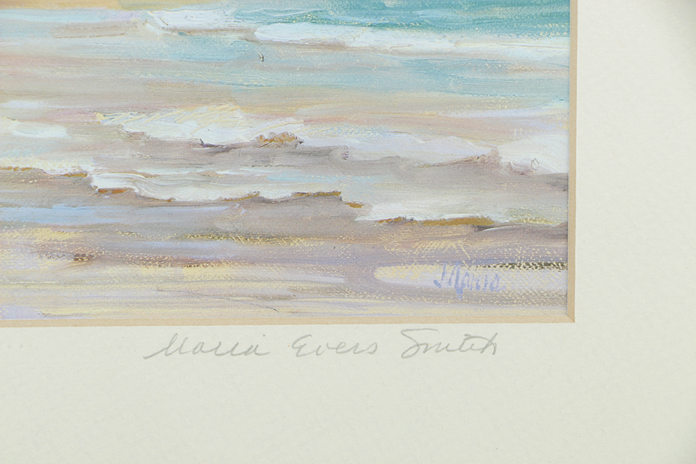 Maria Evers Smith Offset Lithograph on Paper "Horseshoe Bay, Bermuda"