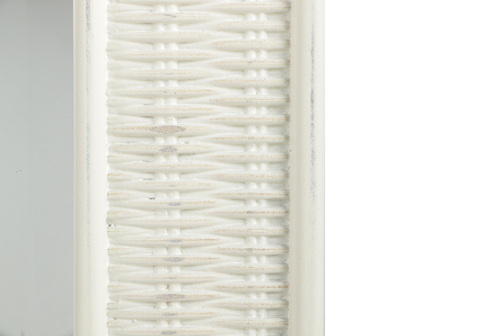 White Framed Wall Mirror