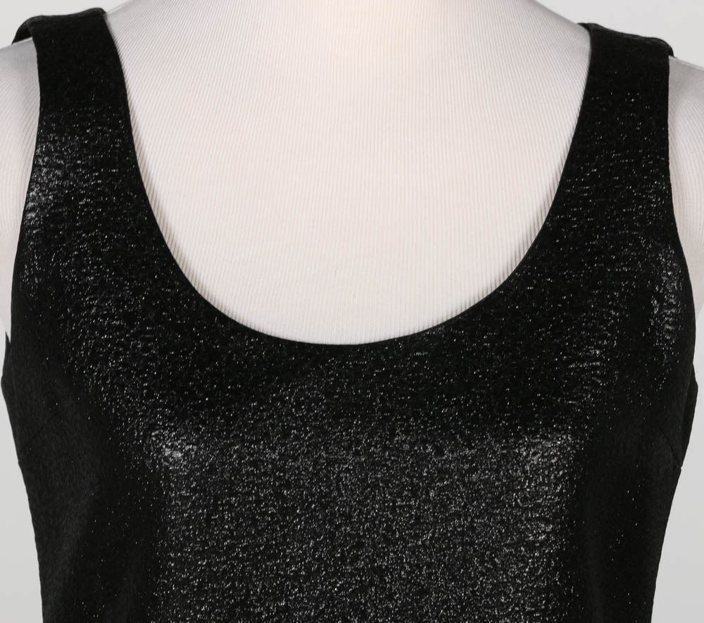 Marc Jacobs Metallic Dress With Tiered Organza