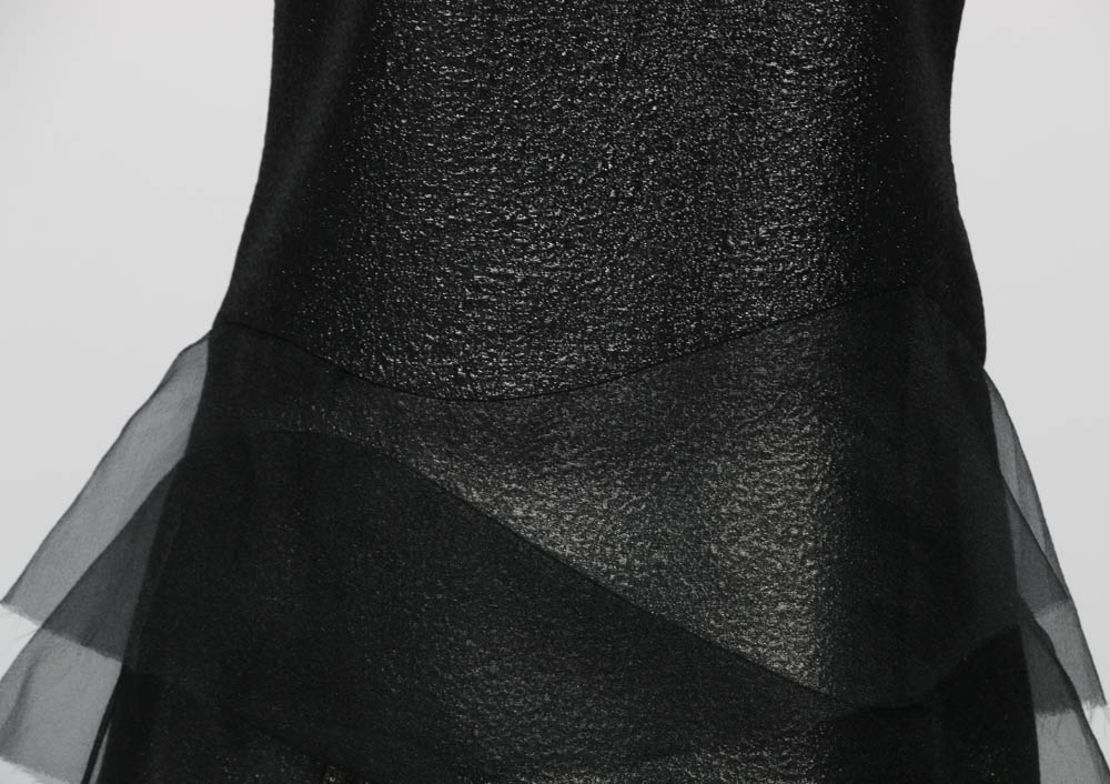 Marc Jacobs Metallic Dress With Tiered Organza