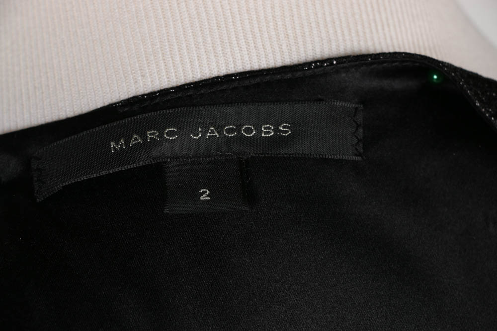 Marc Jacobs Metallic Dress With Tiered Organza