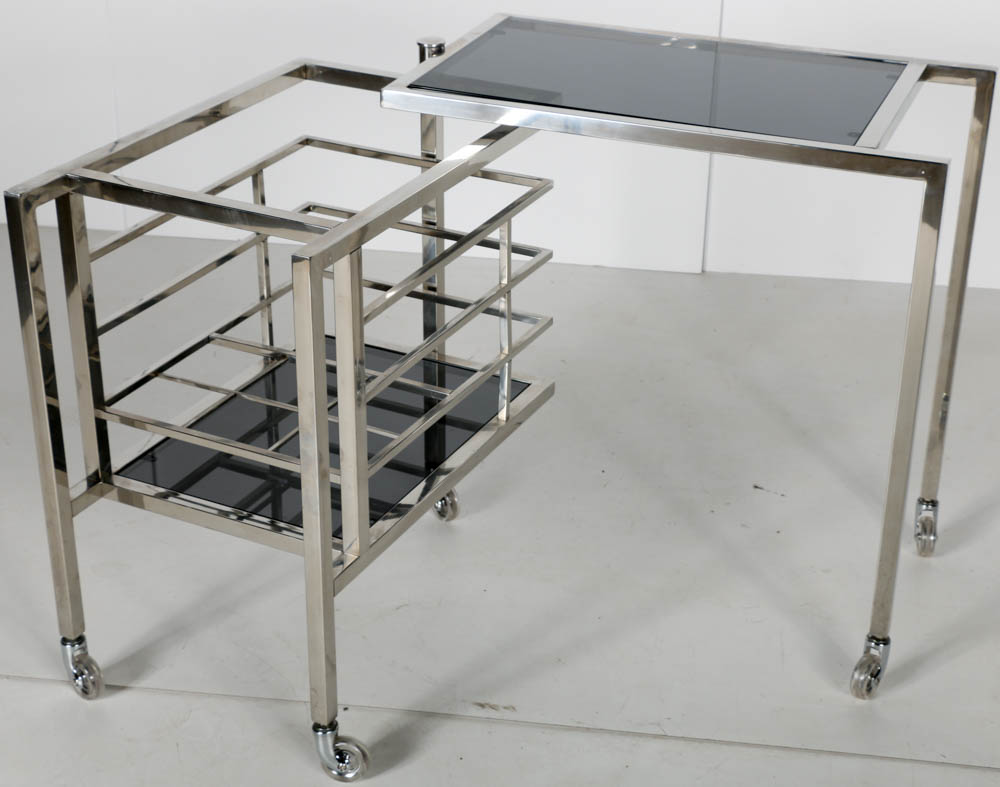 Designer "Trolley Collins" Beverage Serving Cart